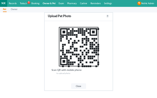 QR Code สำหรับอัปโหลดผ่านมือถือ